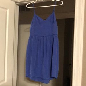 Silk blue dress by Wilfred from Aritzia